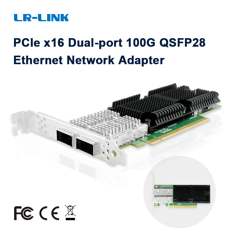 Scheda di rete LR-LINK 1014PF  - 100Gbe Qsfp28 Network Card recensione e prezzo